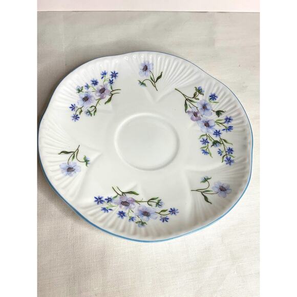 SHELLEY “Blue Rock” Dainty Teacup and Saucer Set 13591 - Picture 4 of 6